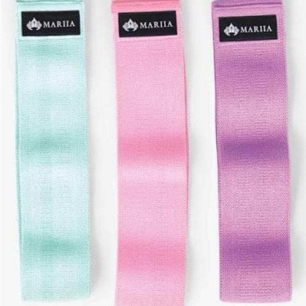 NWOT Mariia Resistance Bands Set - Mint, Pink, Purple